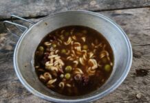 
			
				                                It may not look like much in my vintage Sierra cup, but this beefy noodle dish is packed with flavor.
                                 Mark Guydish | For Times Leader

			
		